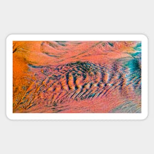 Abstract tideway in orange Magnet